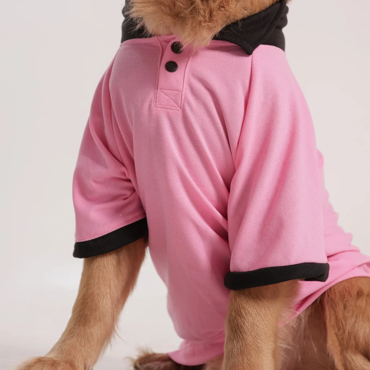 Everyday Polo Tee - Black/Pink