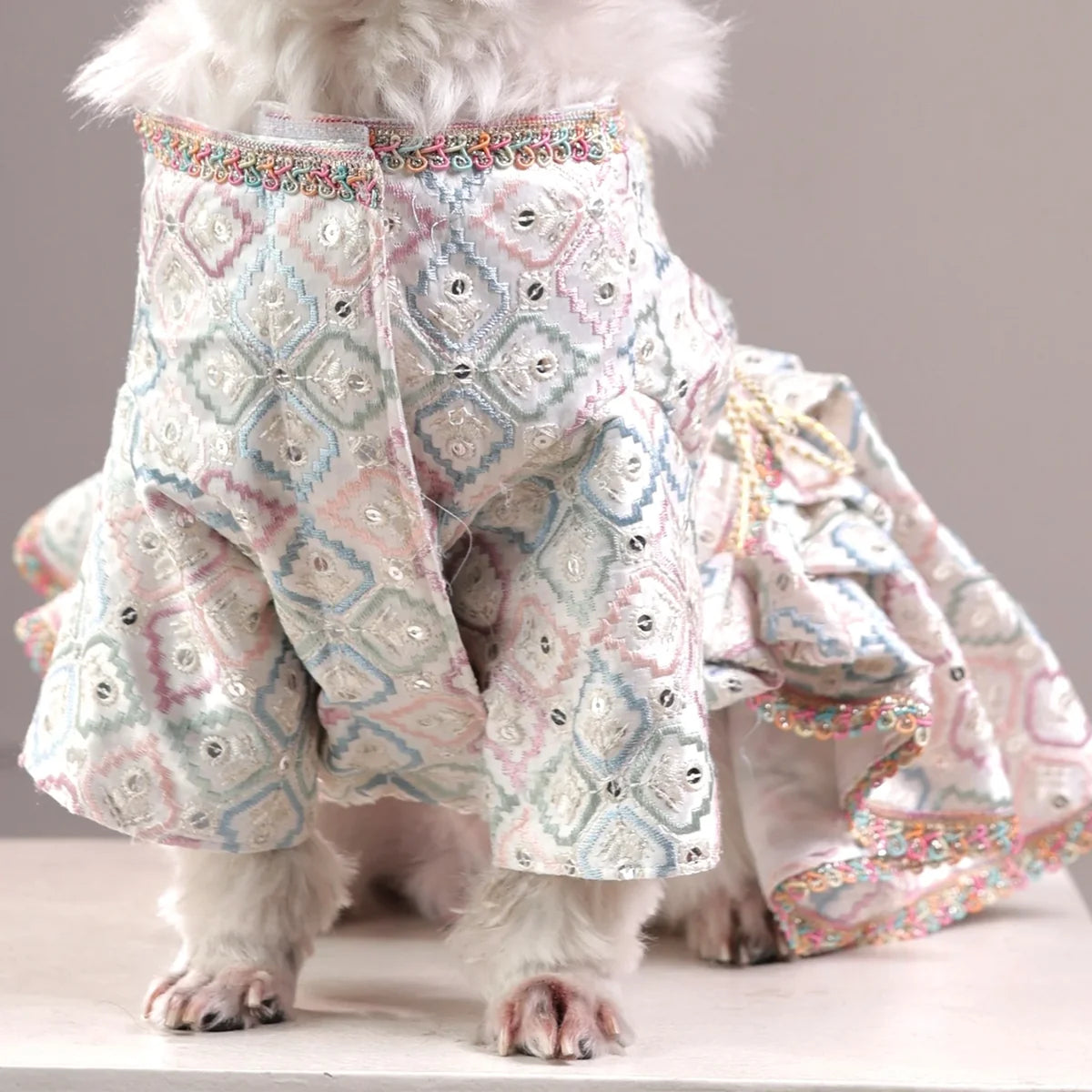 Pastel Pataka Lehenga