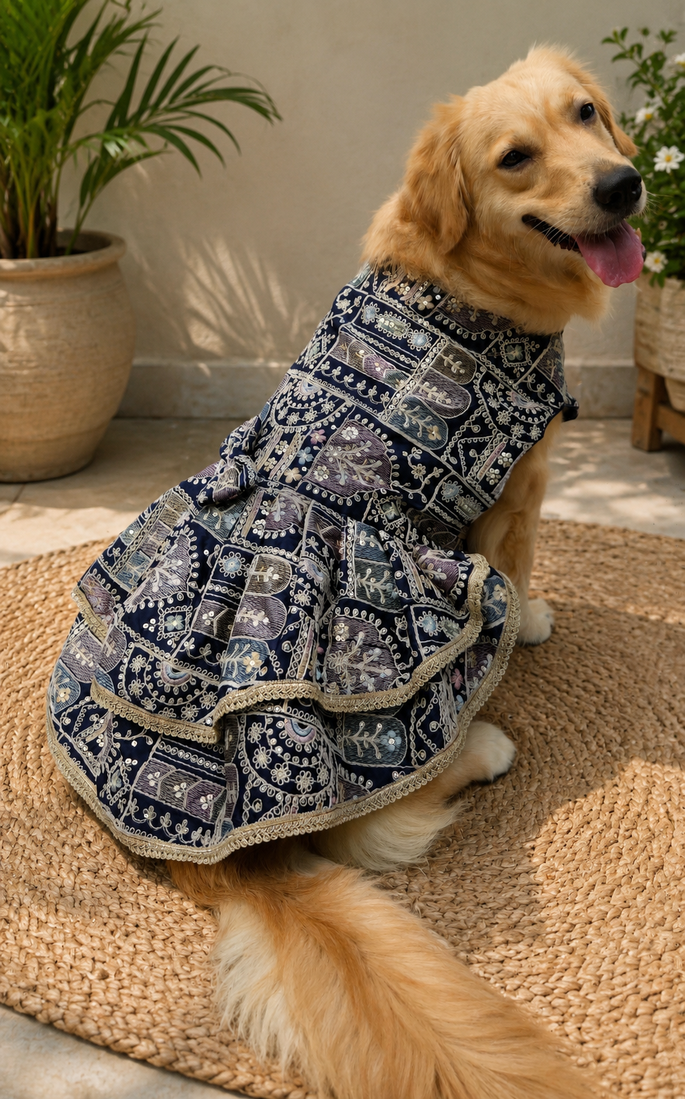 Royal Siyah Dog Lehenga