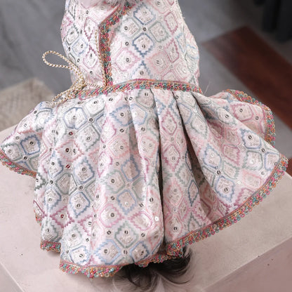 Pastel Pataka Lehenga