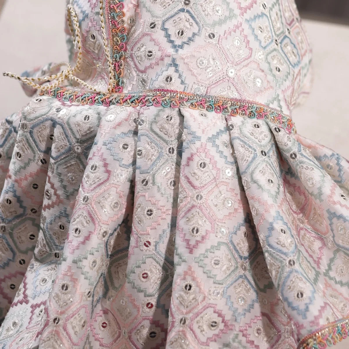 Pastel Pataka Lehenga