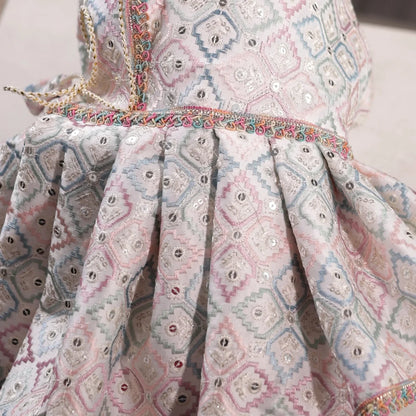 Pastel Pataka Lehenga