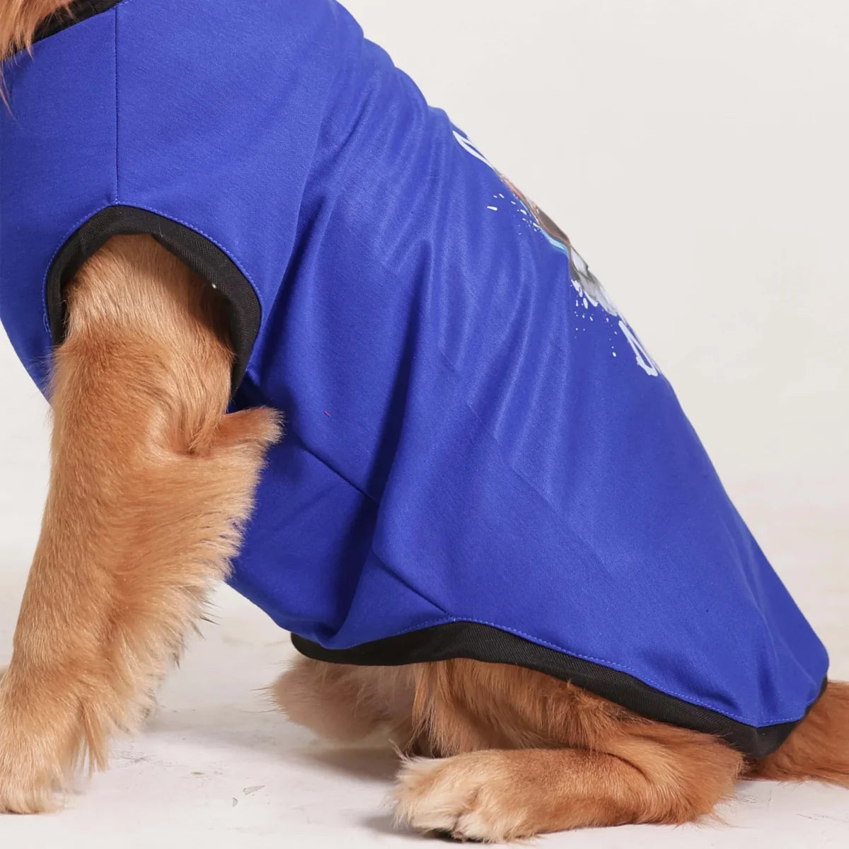 Cute Dog Graphic Tee - Blue