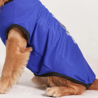 Cute Dog Graphic Tee - Blue