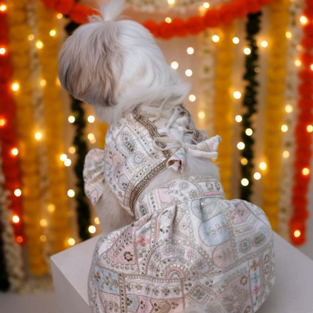 Ivory Nawabi Lehenga
